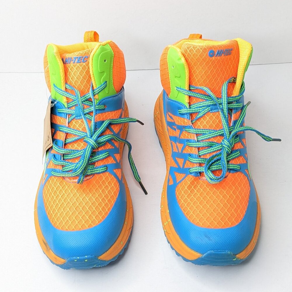 Hi-Tec Destructor Logo Hiking Boots, Blue/Orange, Men's 9 M - Picture 3 of 8